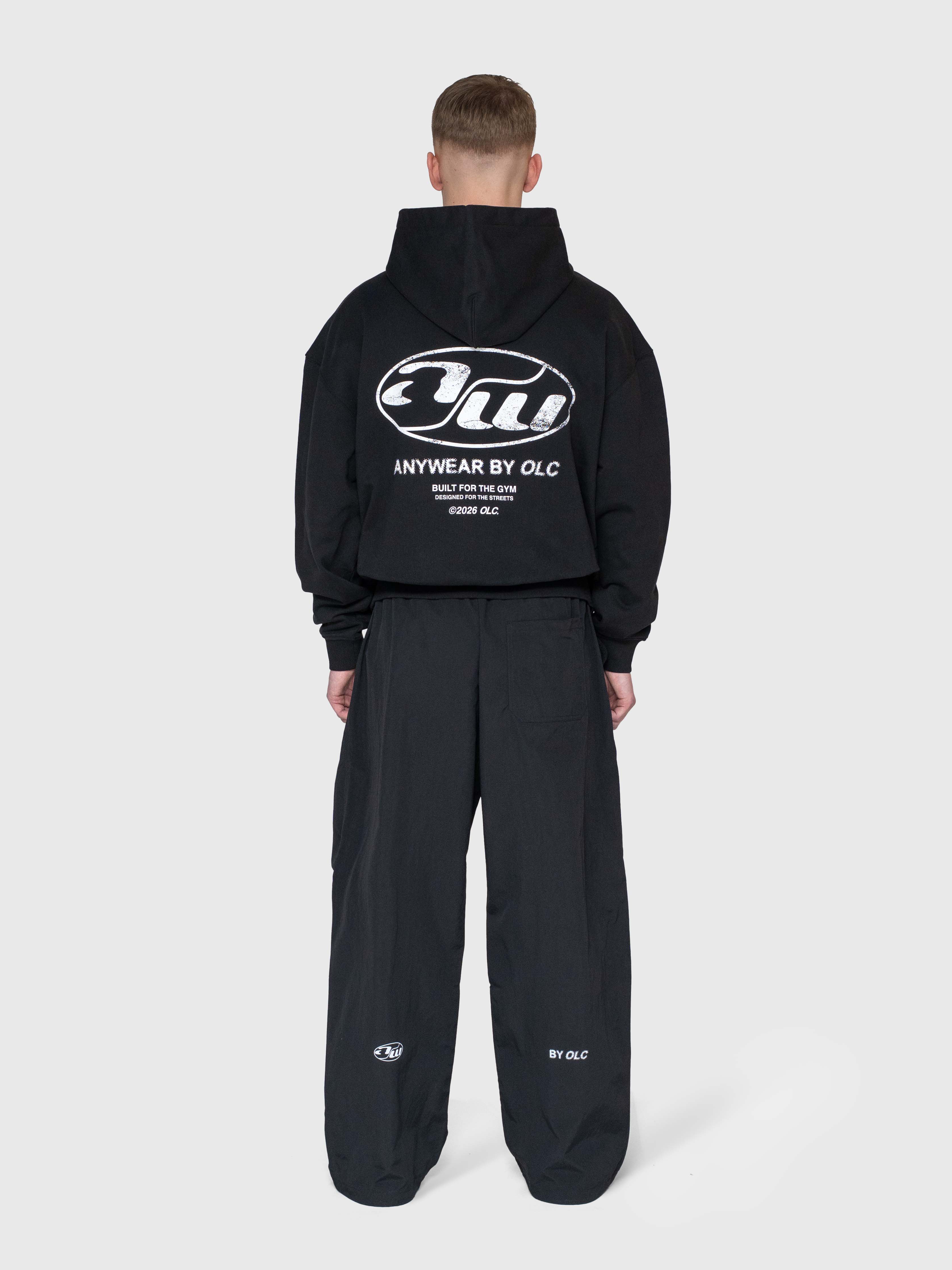 Anywear Heavyweight Hoodie - Black/White