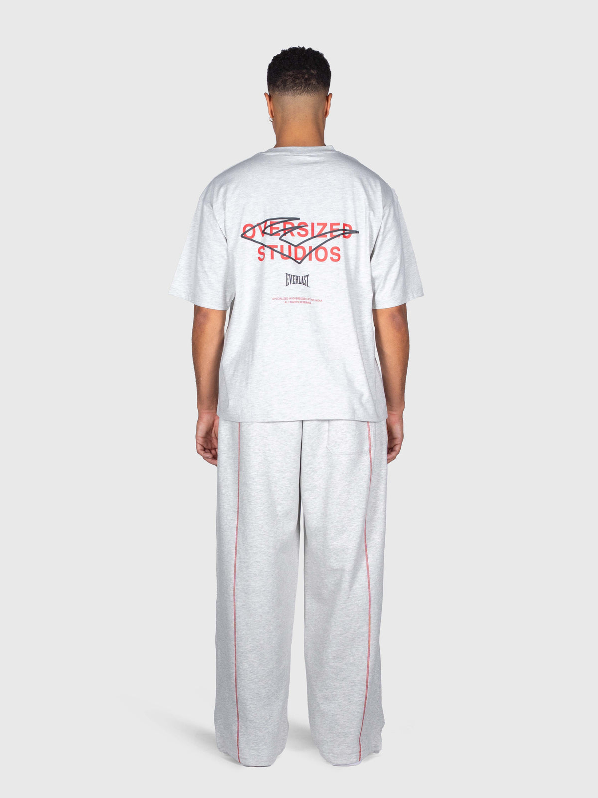 Union Box Tee - Cloudy Grey/Red/Black