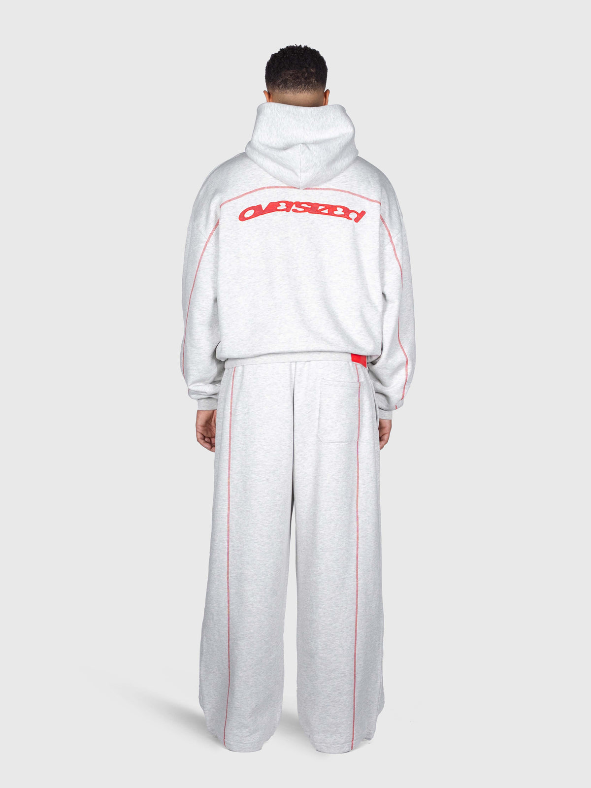 Corner Sweatpants - Cloudy Grey/Red