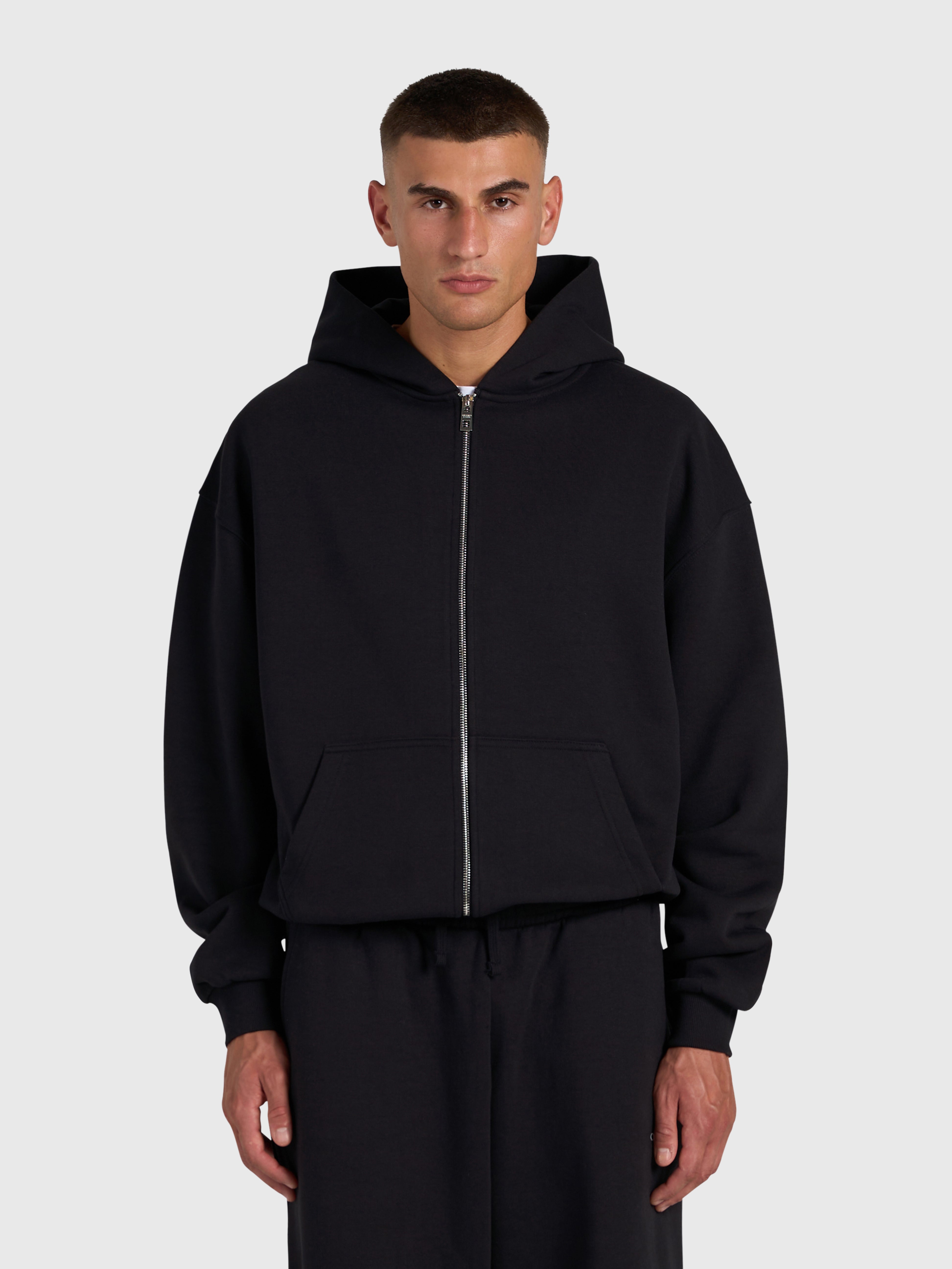 Confidence V2 Zip Hoodie - Black/White