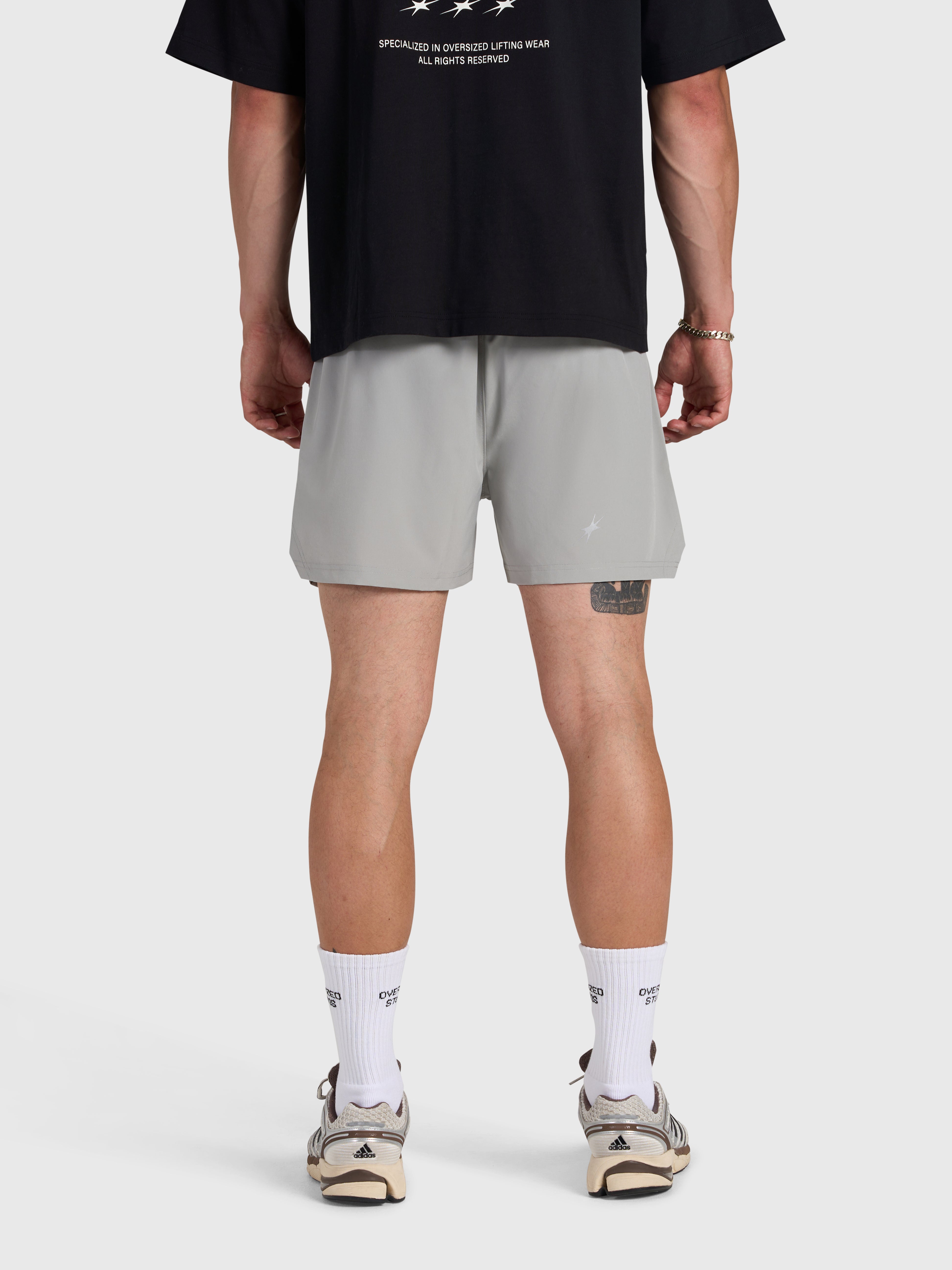 Confidence V2 4-Inch Tech Shorts - Grey/White