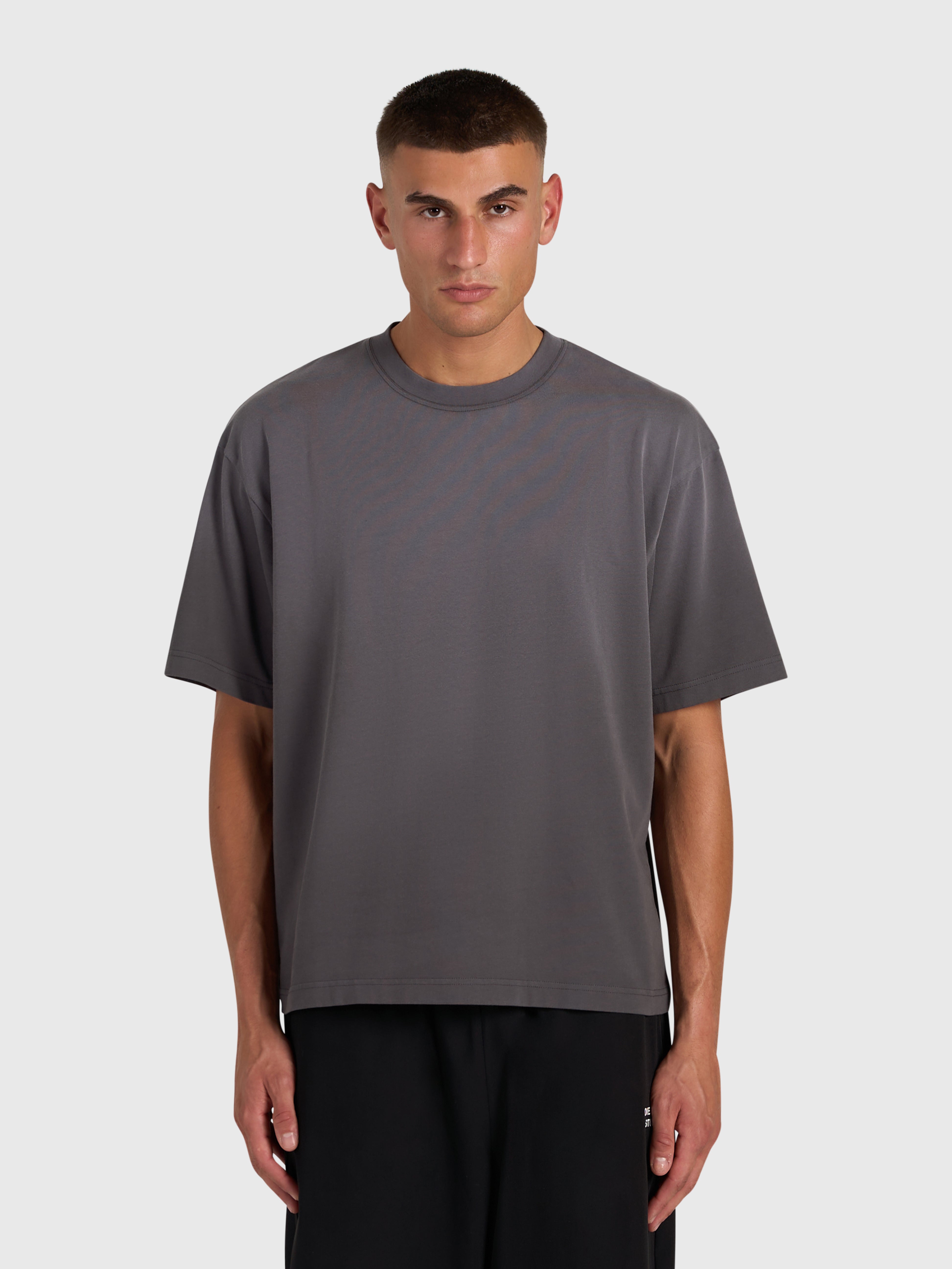 Confidence V2 Heavy Box Tee - Vintage Grey/Pink