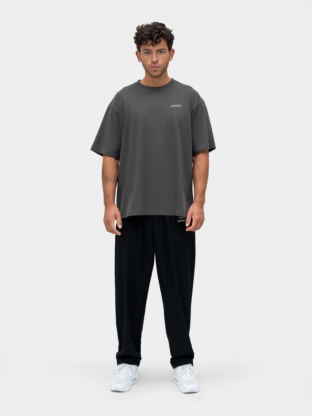 Consistency Box Tee - Steel/White