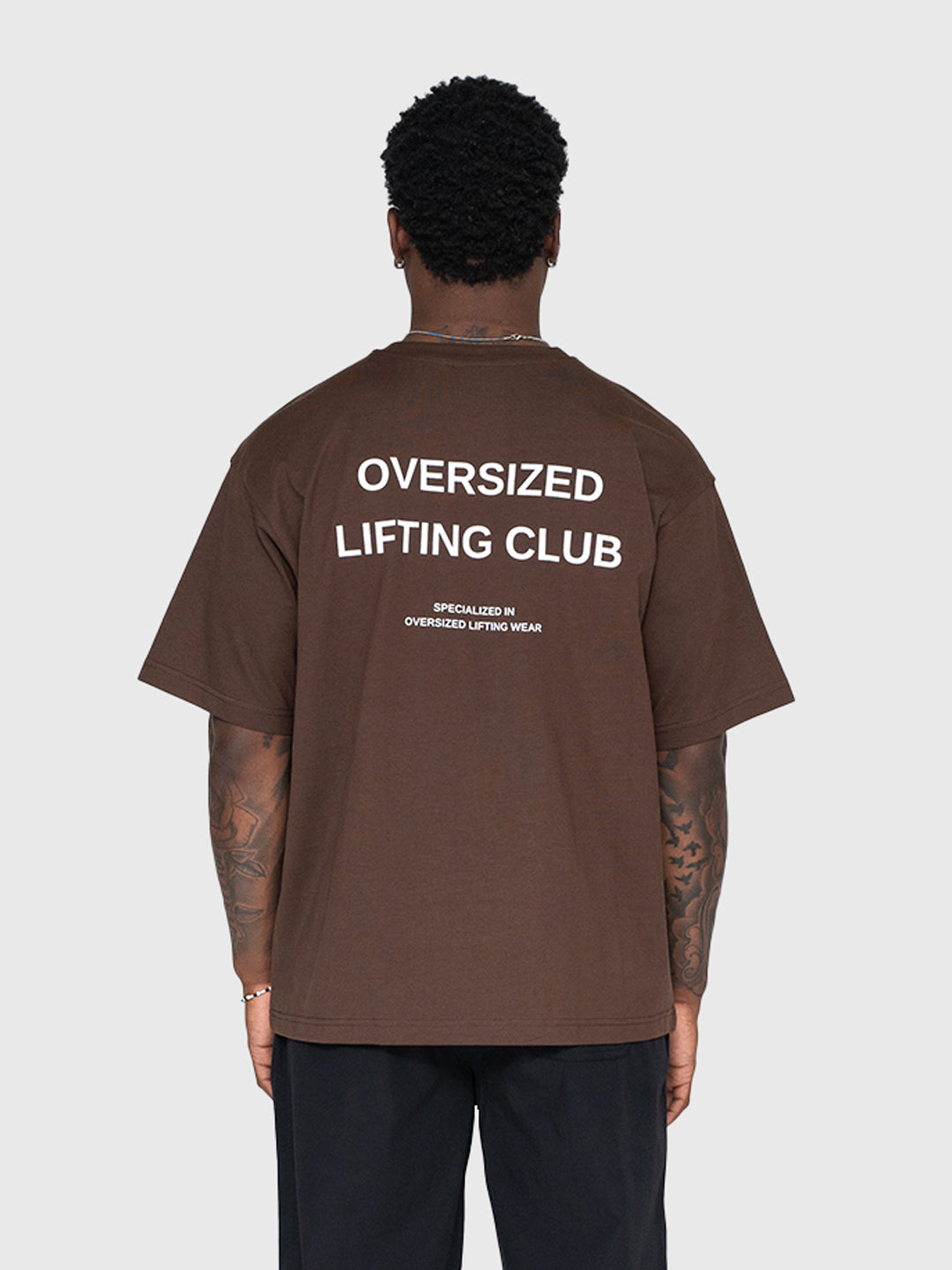 Confidence Heavyweight Box Tee - Brown/White