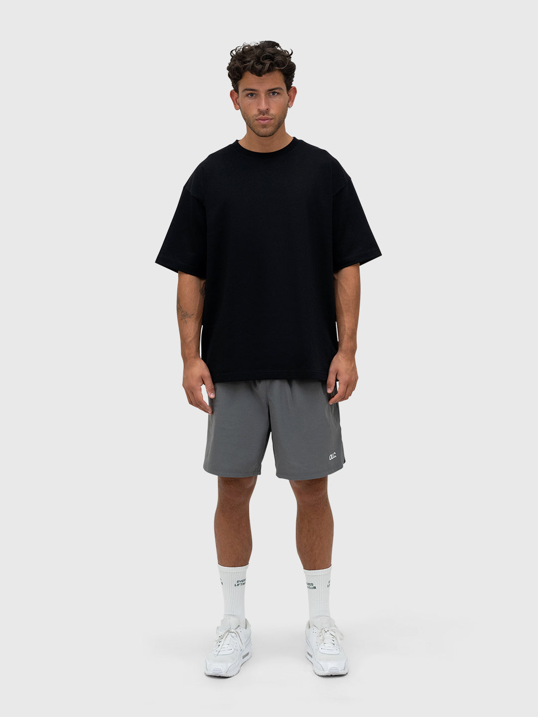 Logo Tech Shorts - Charcoal/White