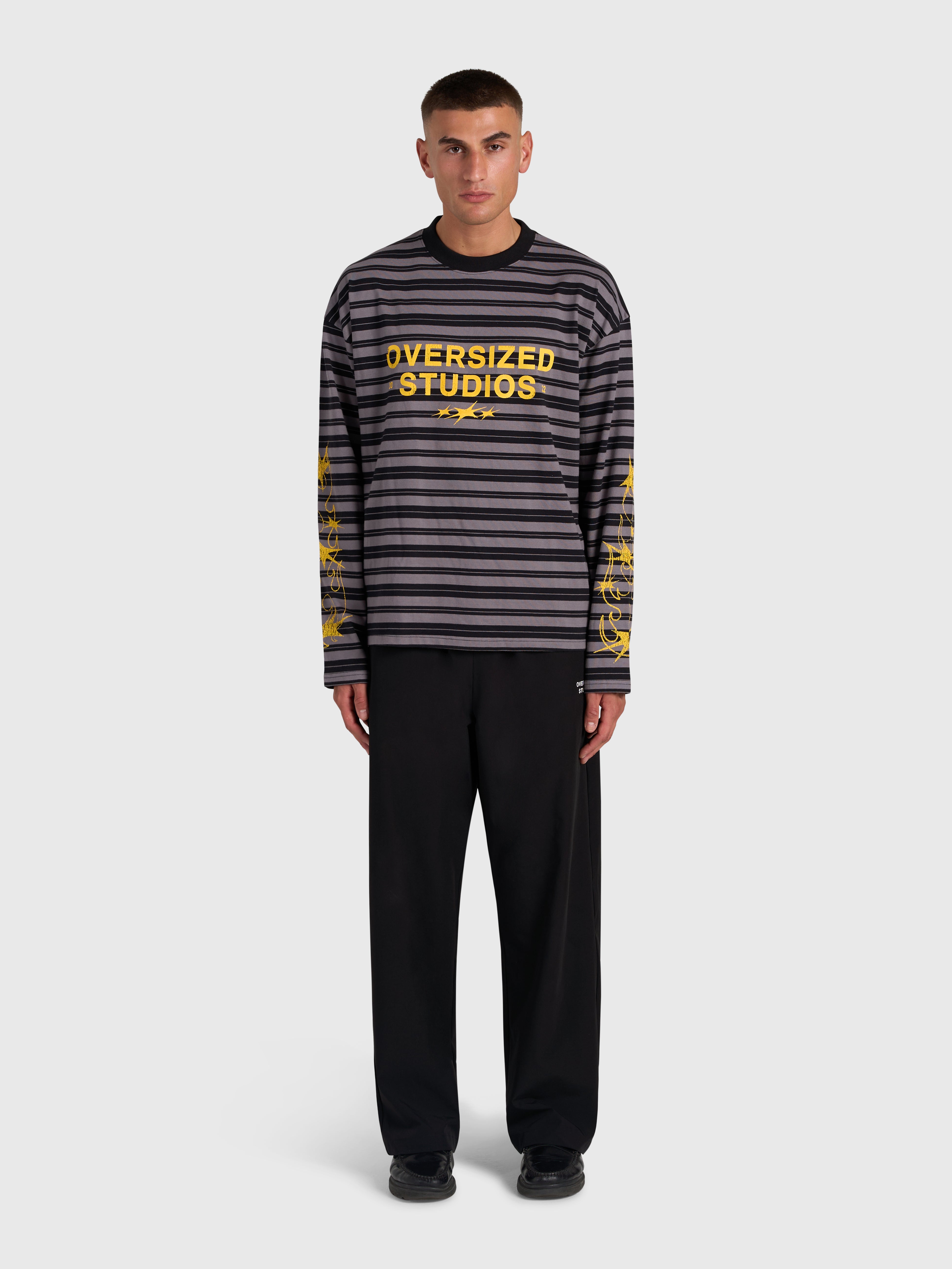 Robbery Printed Long Sleeve - Black/Yellow