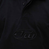 AW Polo Long Sleeve - Black/Black