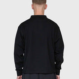 AW Polo Long Sleeve - Black/Black