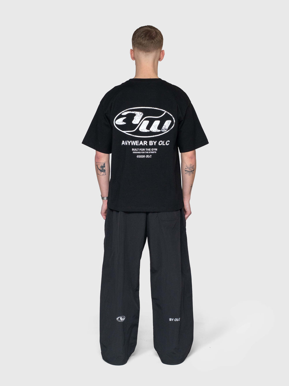 Anywear Heavyweight Box Tee - Black/White