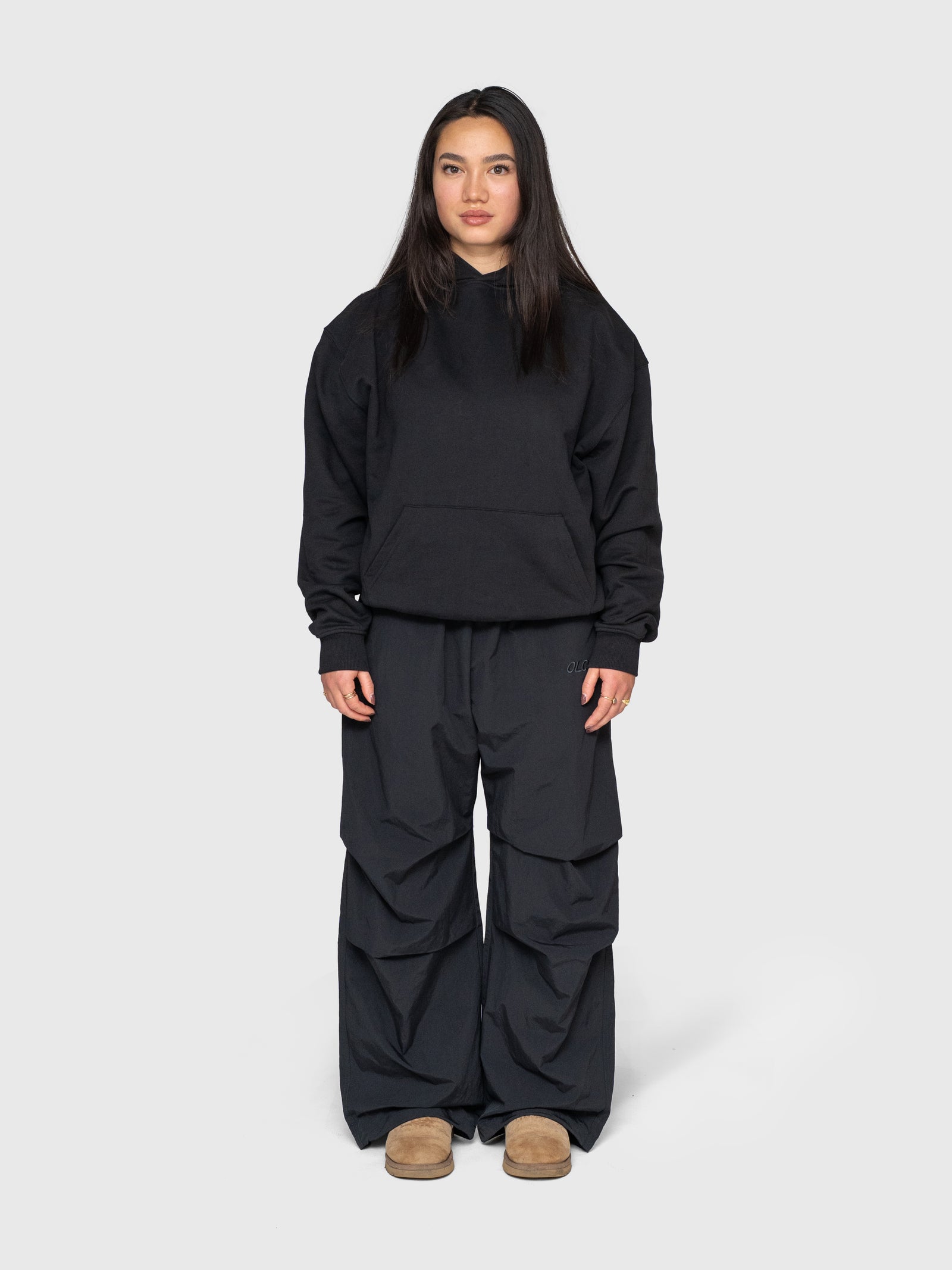 Anywear Heavyweight Hoodie - Black/White