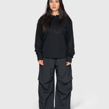 AW Polo Long Sleeve - Black/Black