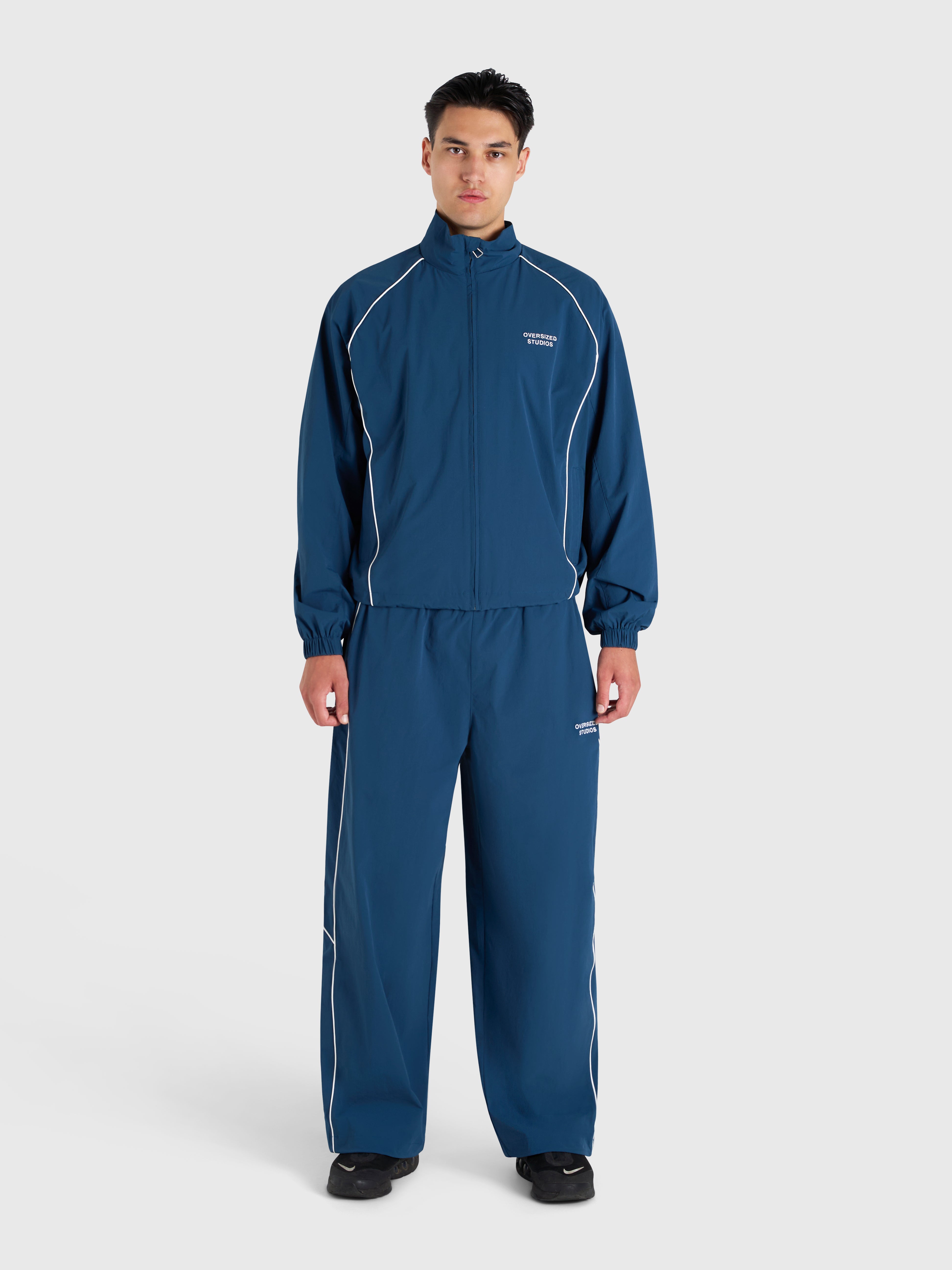 Active Track Jacket - Metallic Blue/White