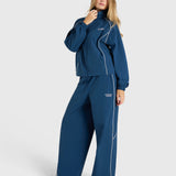 Active Track Jacket - Metallic Blue/White