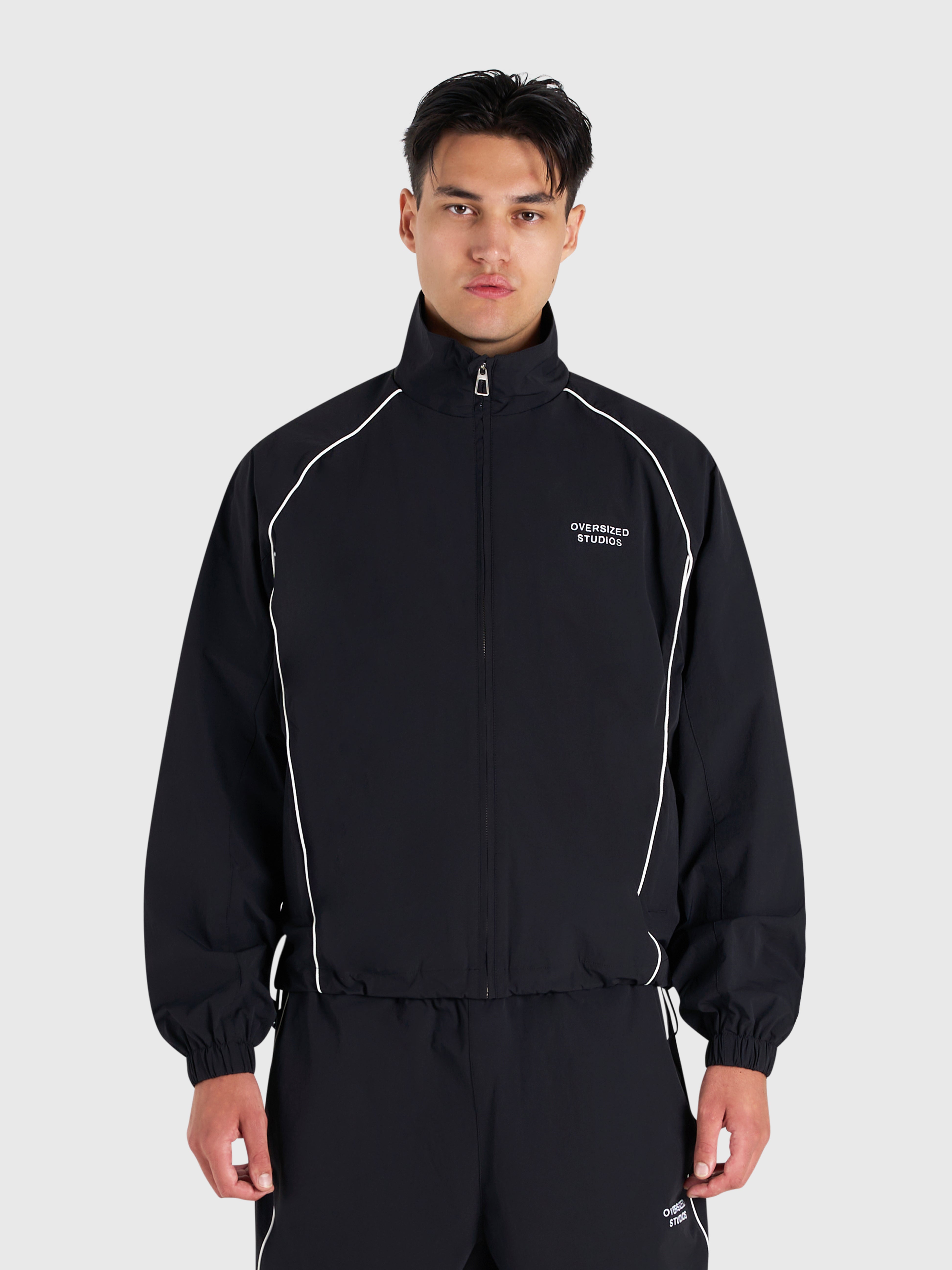 Active Track Jacket - Black/White
