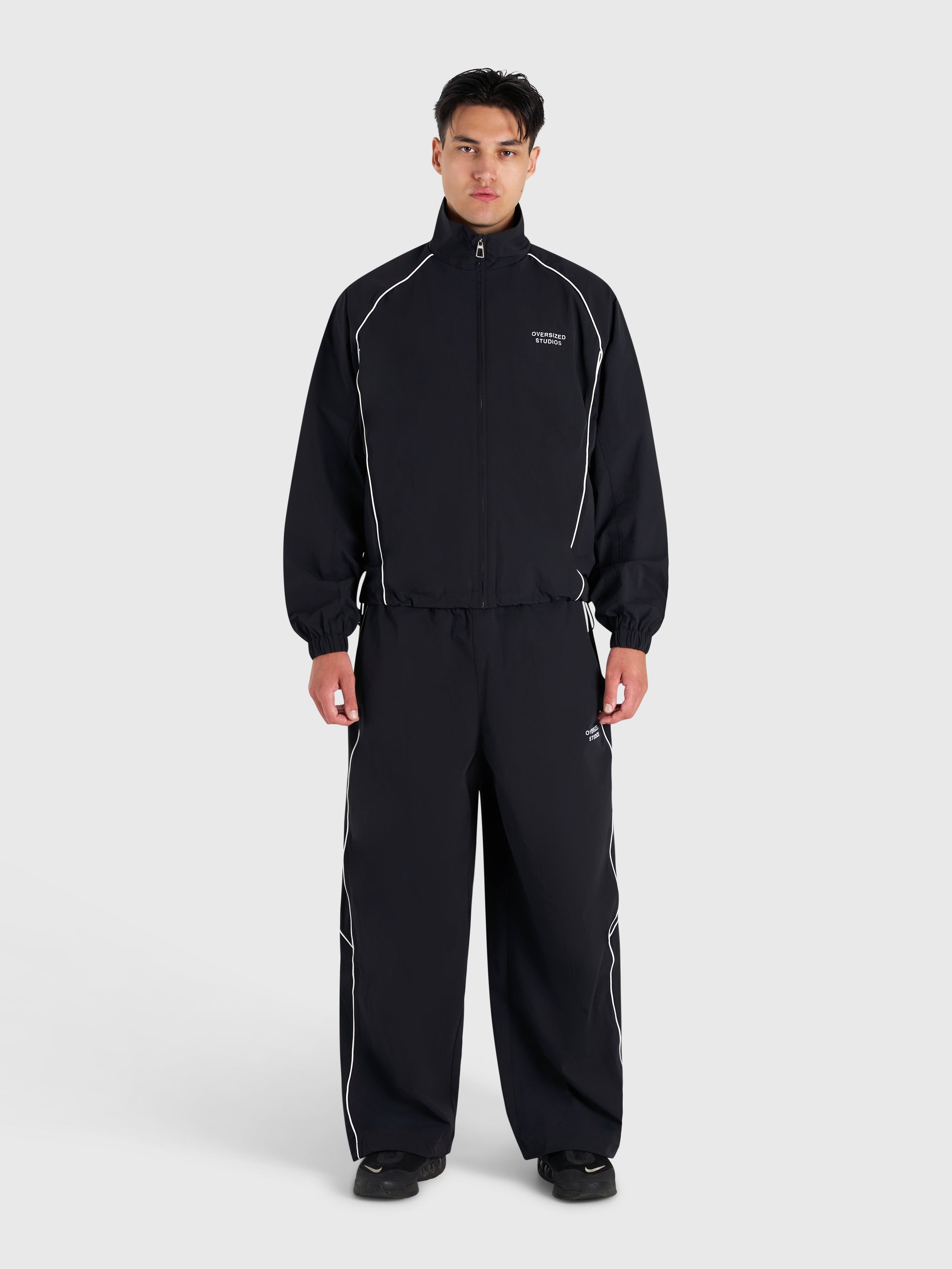 Active Track Pants - Black/White
