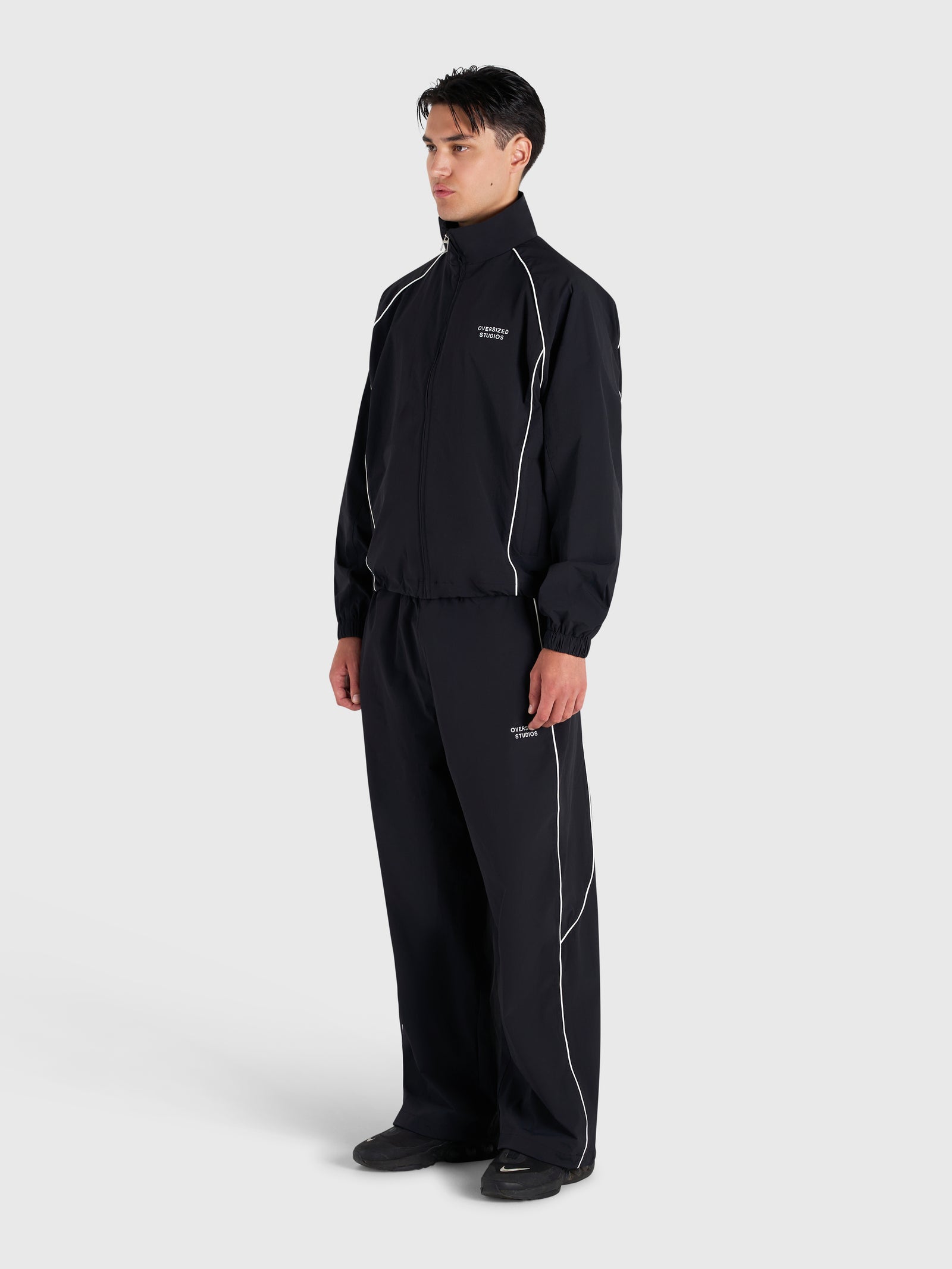 Active Track Jacket - Black/White