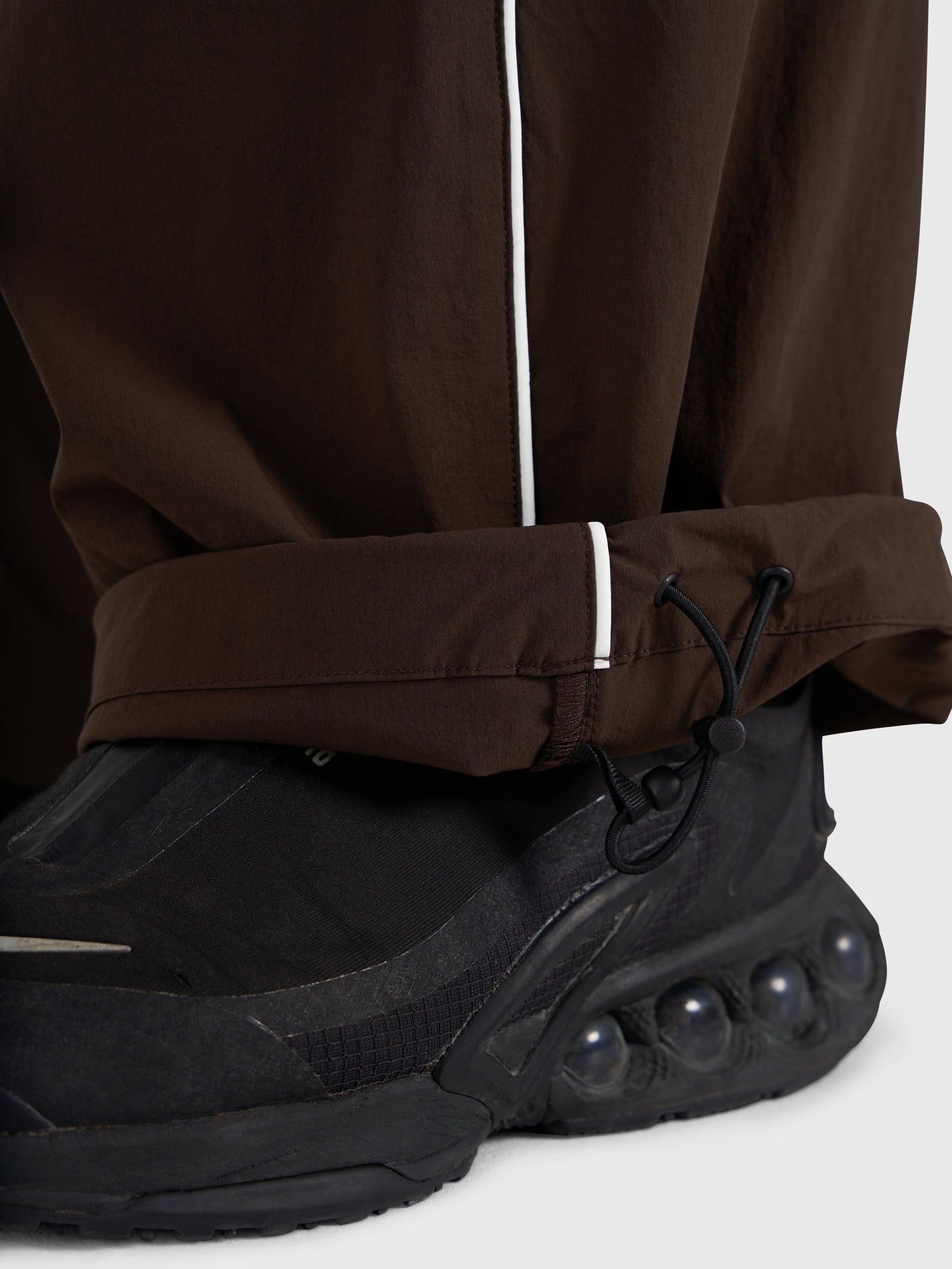 Active Track Pants - Brown/White