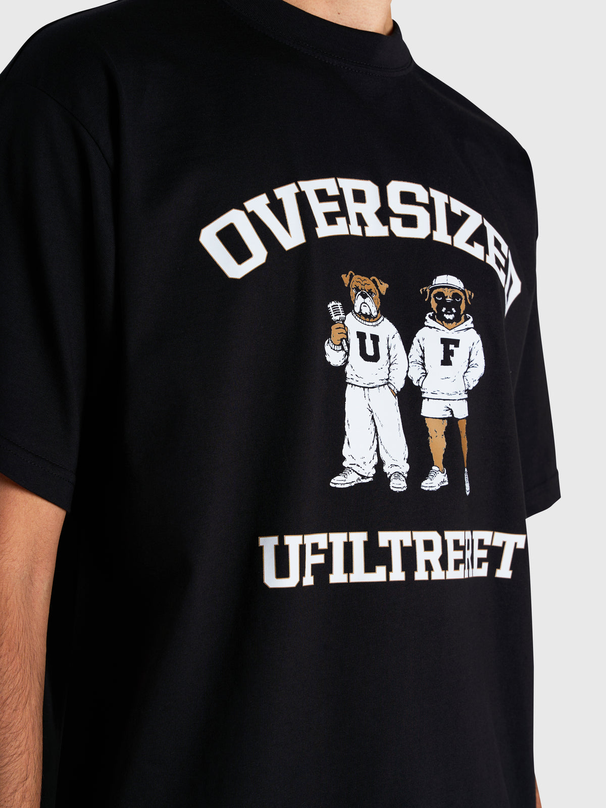 Ufiltreret College Box Tee - Black