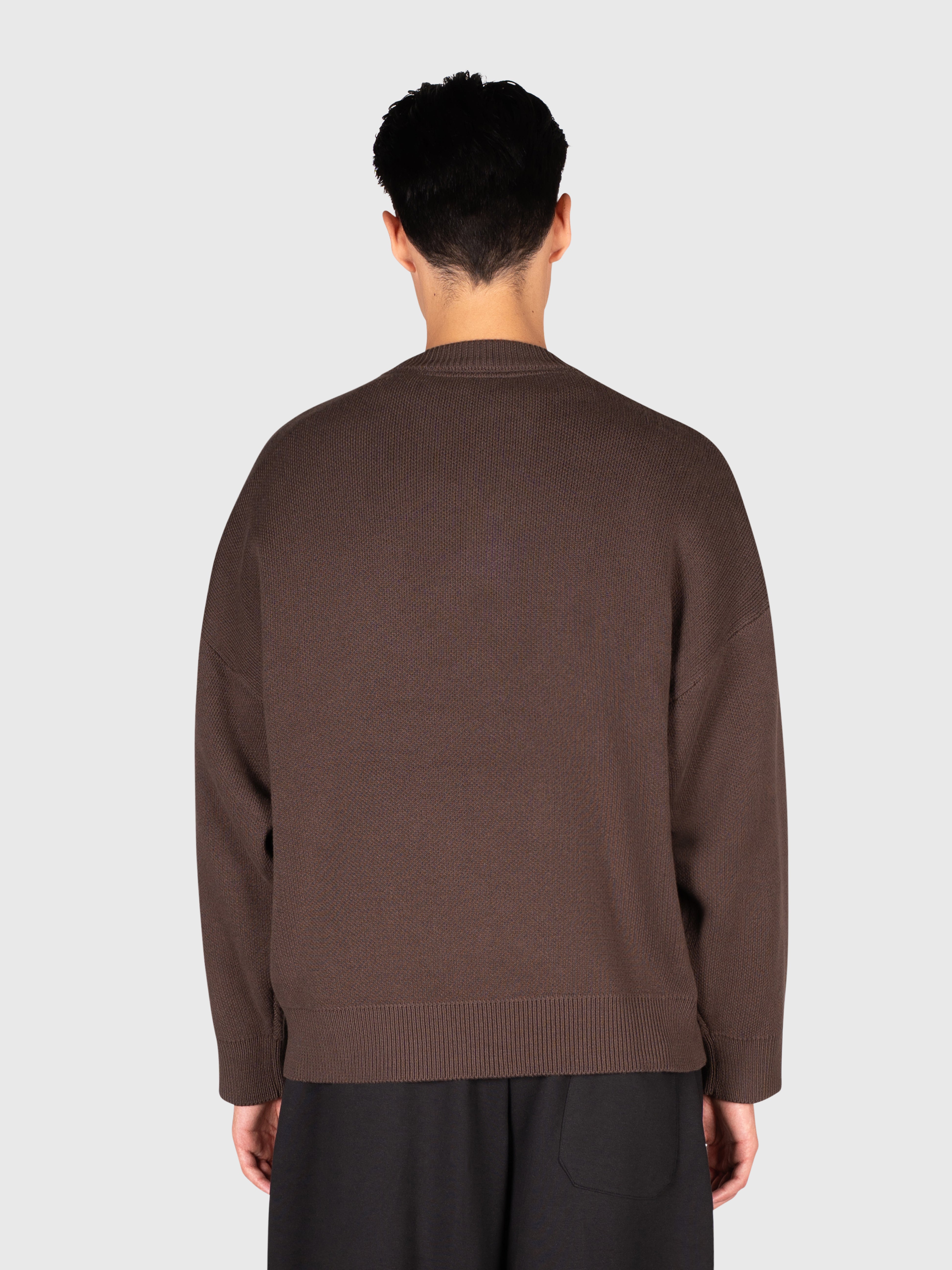 Logo Knit Sweater - Brown/Black
