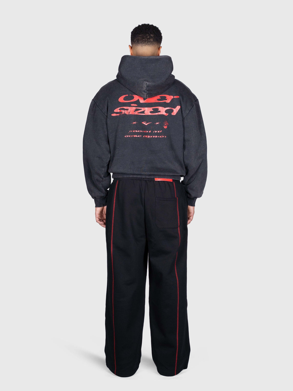 Vintage Hoodie - Black/Red