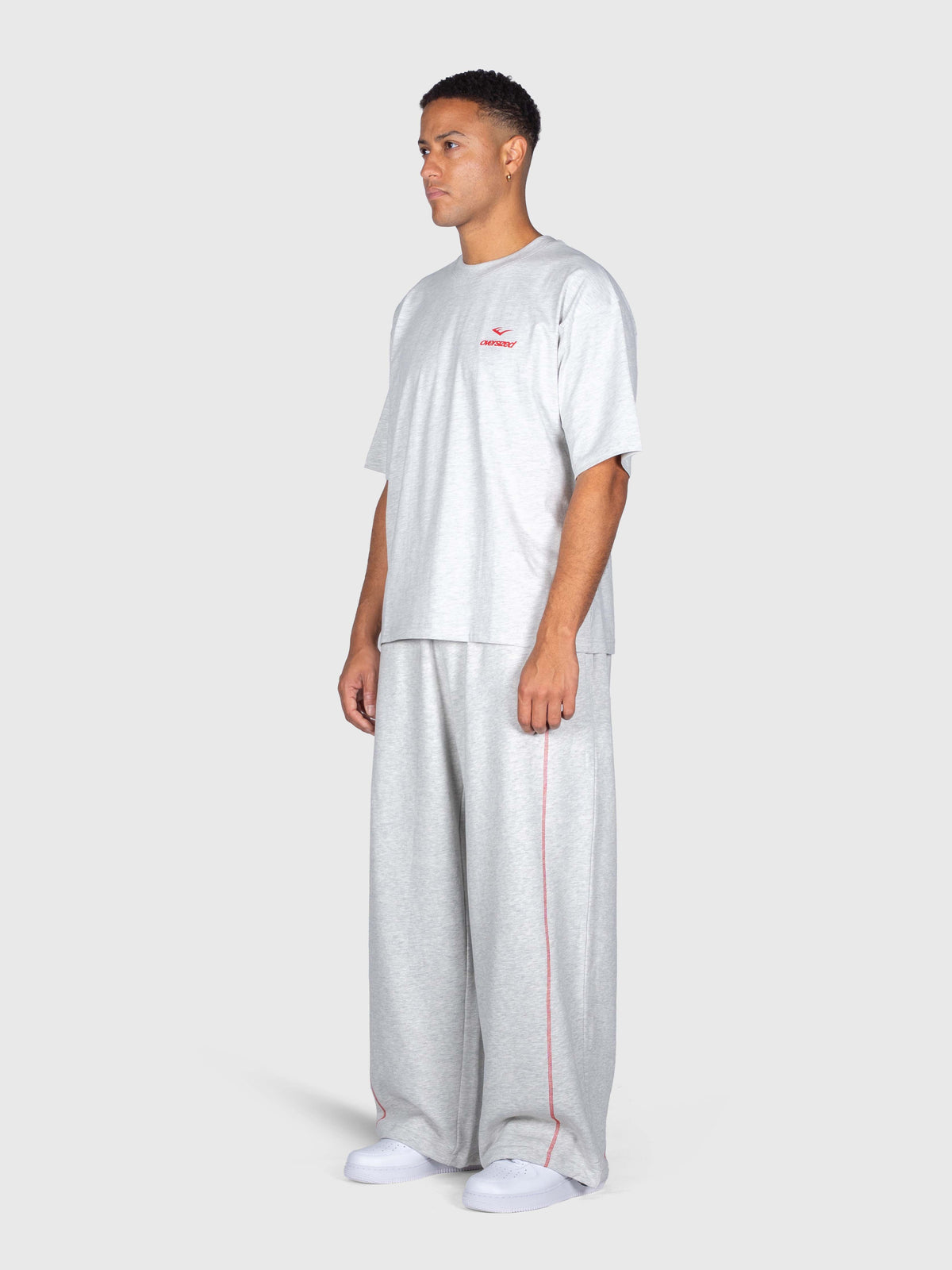 Union Box Tee - Cloudy Grey/Red/Black