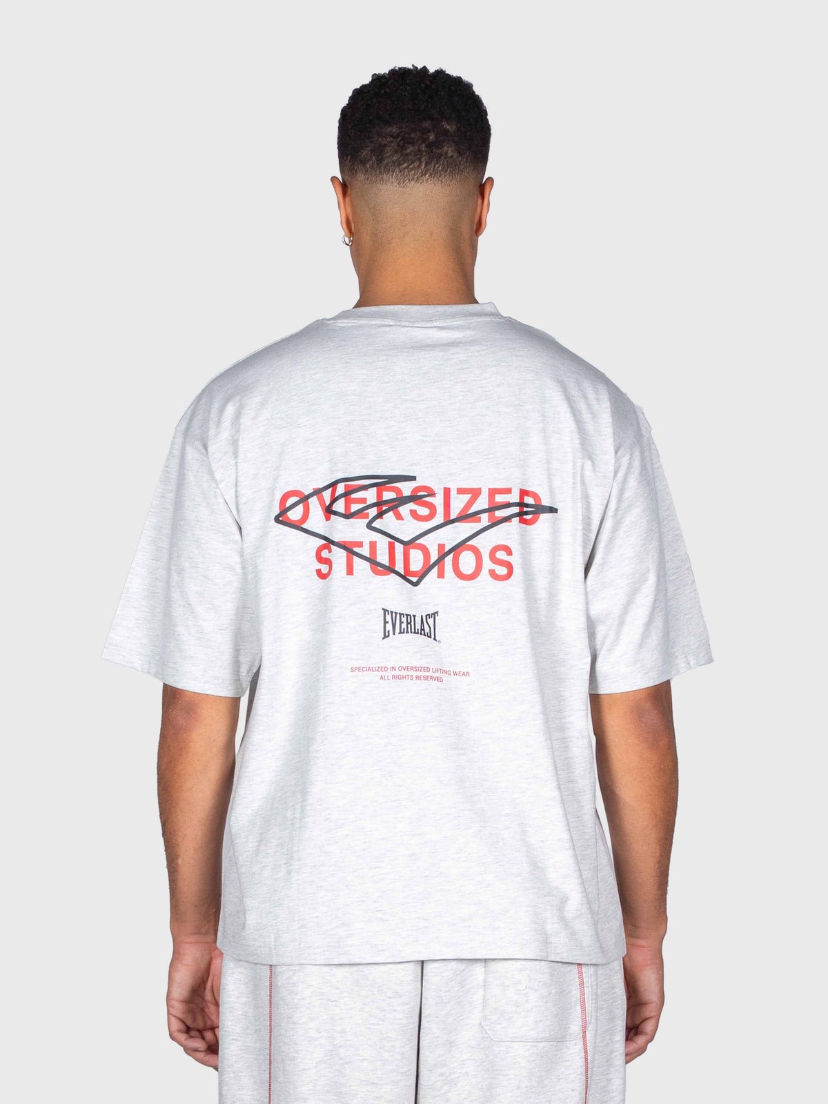 Union Box Tee - Cloudy Grey/Red/Black