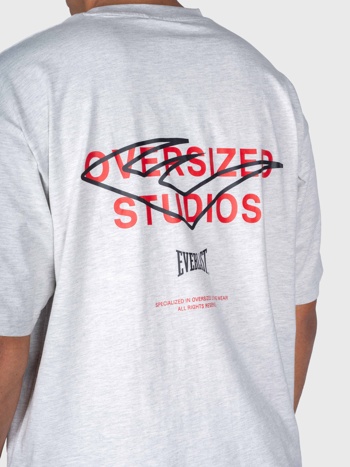 Union Box Tee - Cloudy Grey/Red/Black