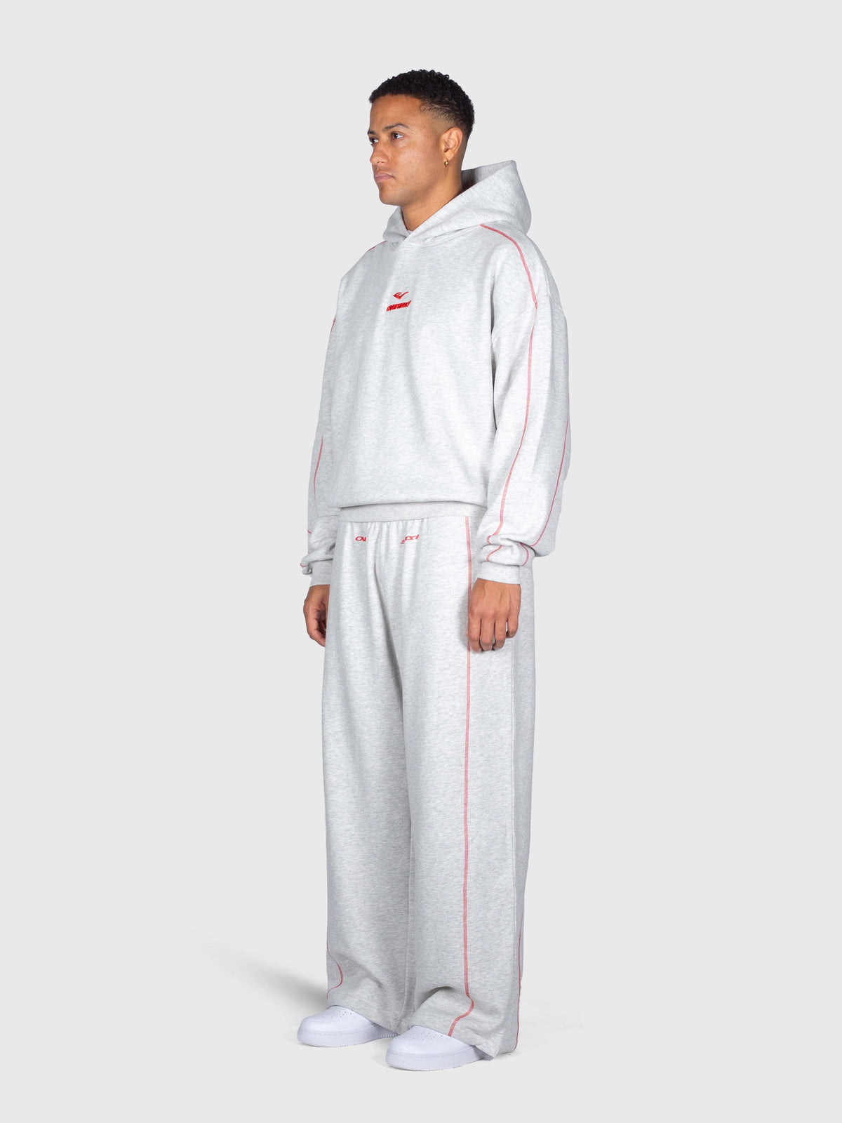 Corner Sweatpants - Cloudy Grey/Red
