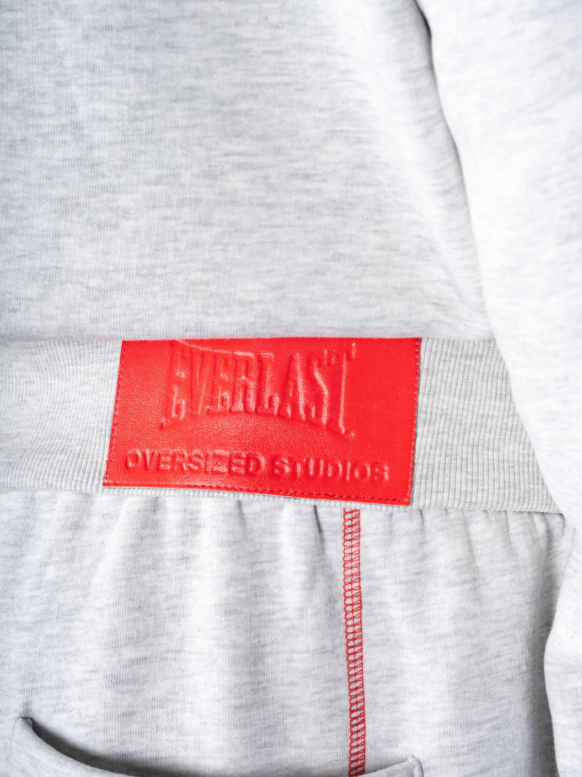 Corner Hoodie - Cloudy Grey/Red