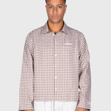 Checkered Long Sleeve Shirt - Brown