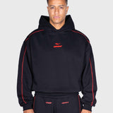 Corner Hoodie - Black/Red