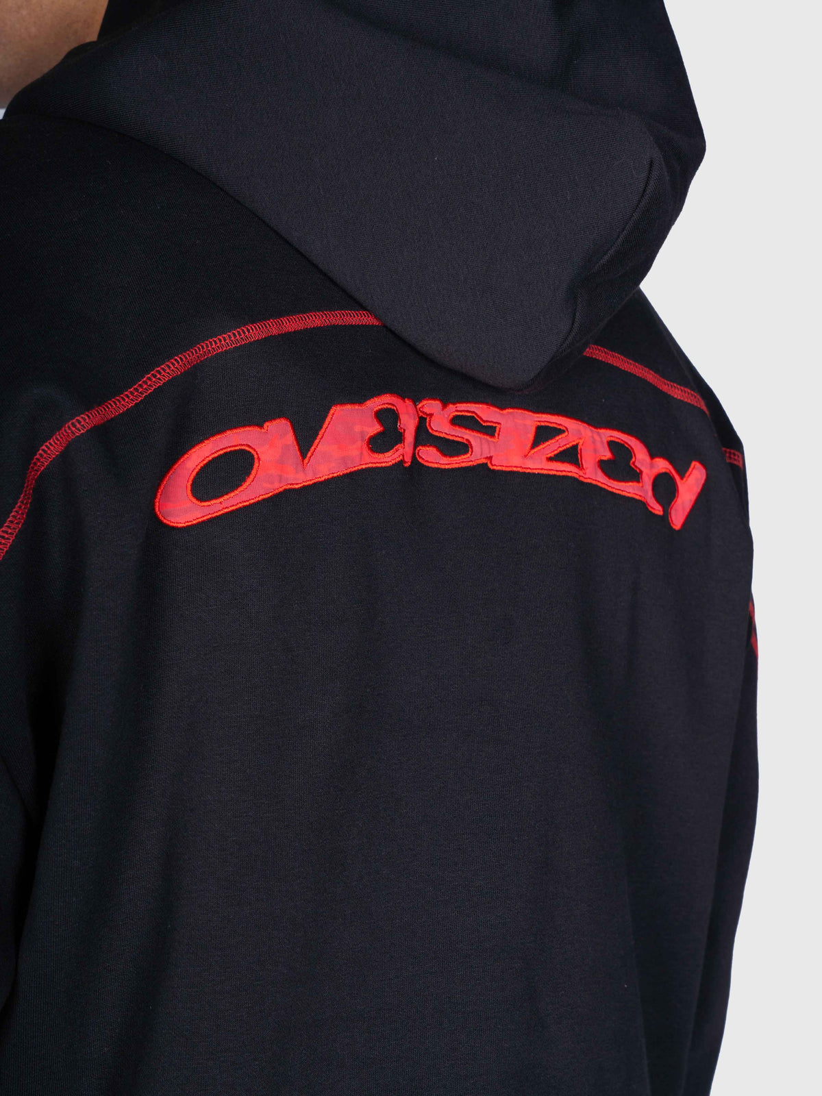 Corner Hoodie - Black/Red
