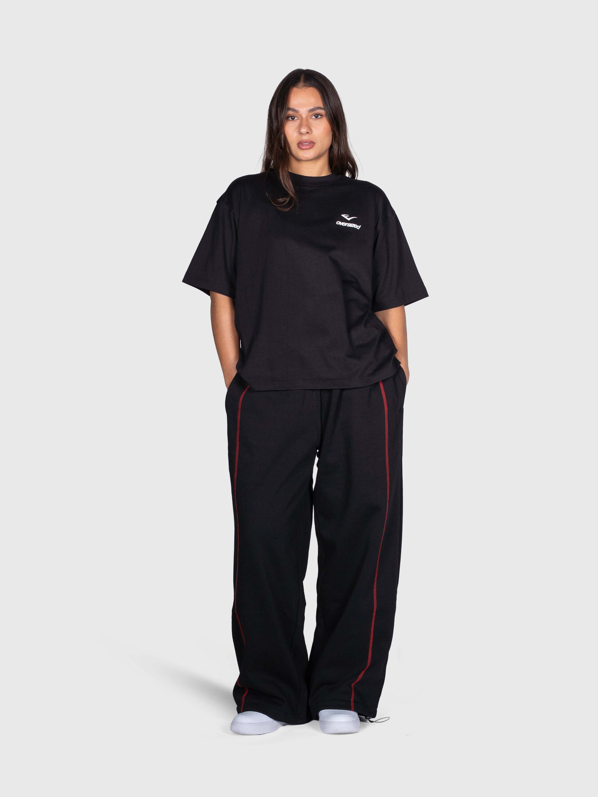 Union Box Tee - Black/Red/White