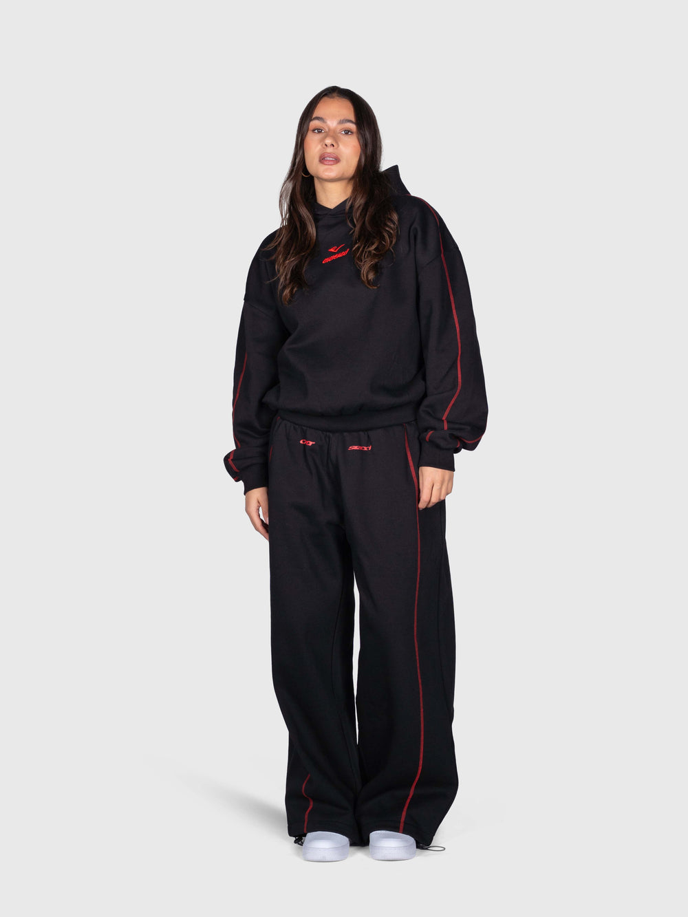 Corner Sweatpants - Black/Red