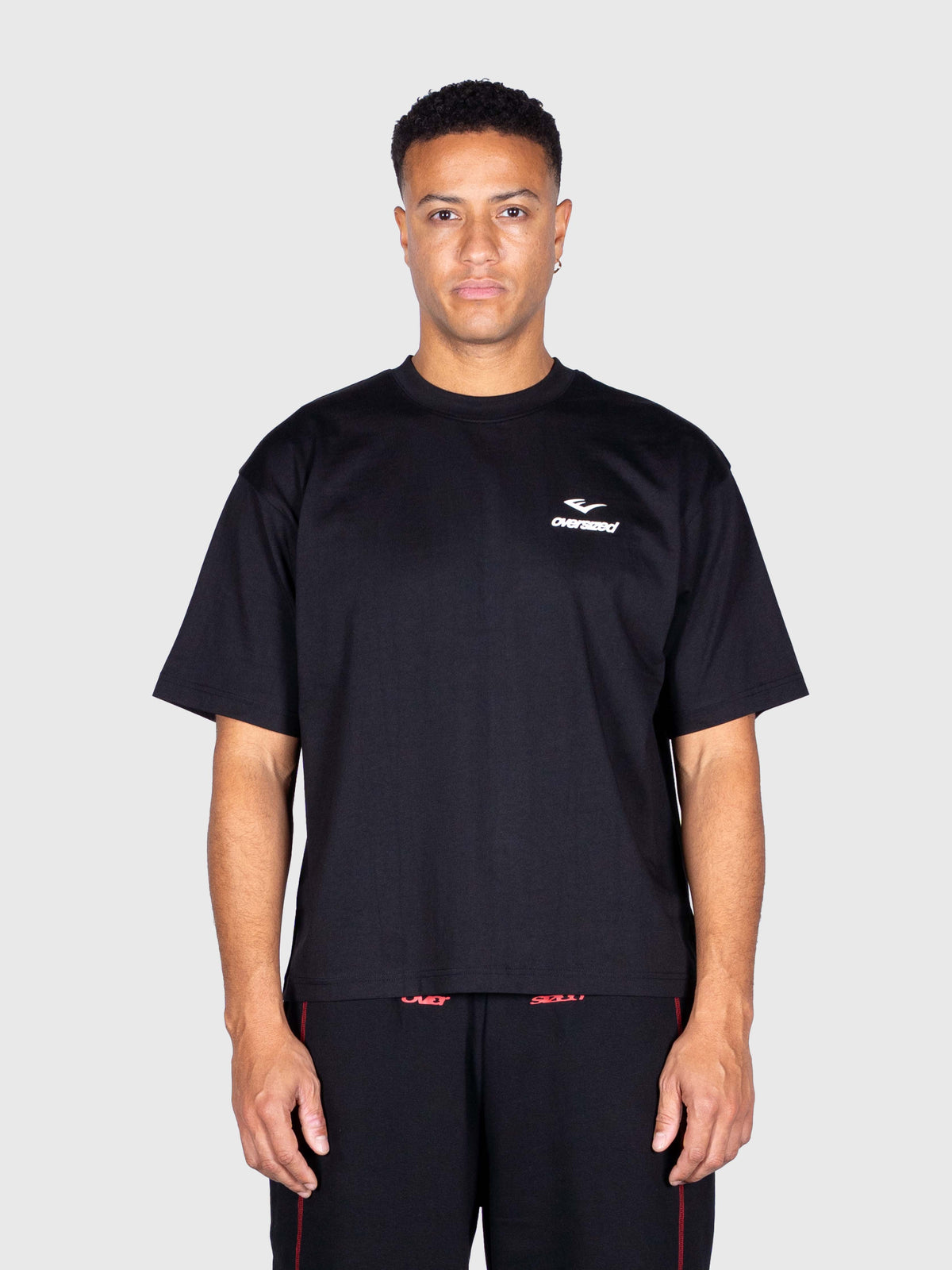 Union Box Tee - Black/Red/White