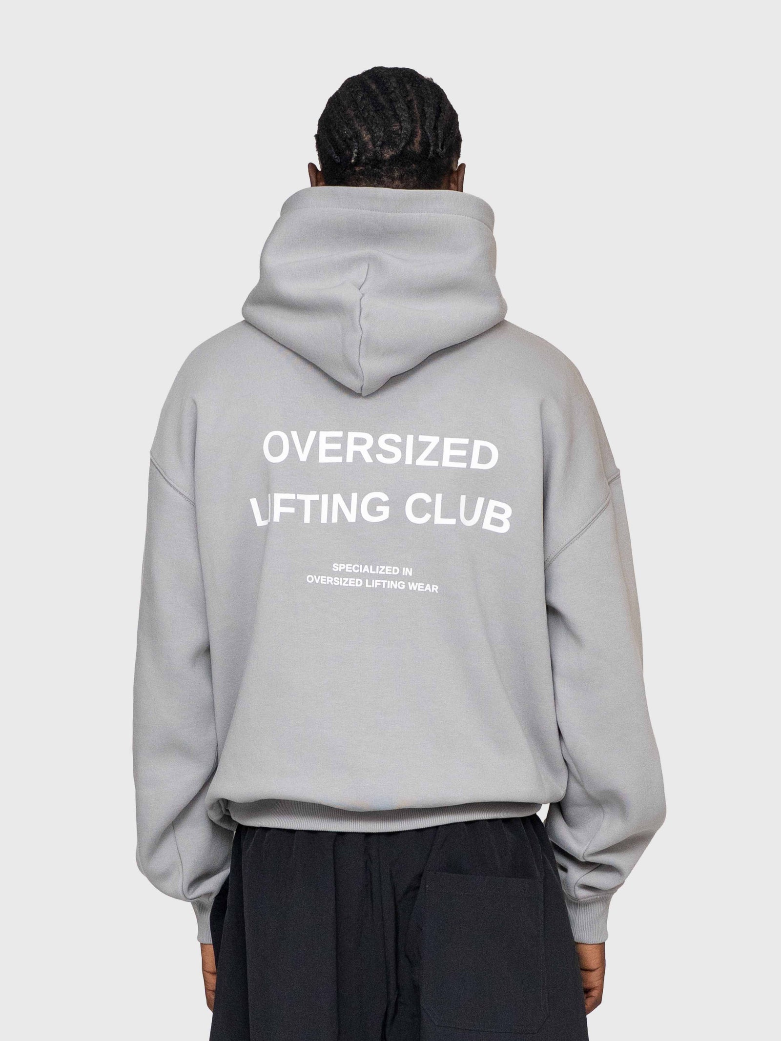 Confidence Hoodie - Neutral Grey/White