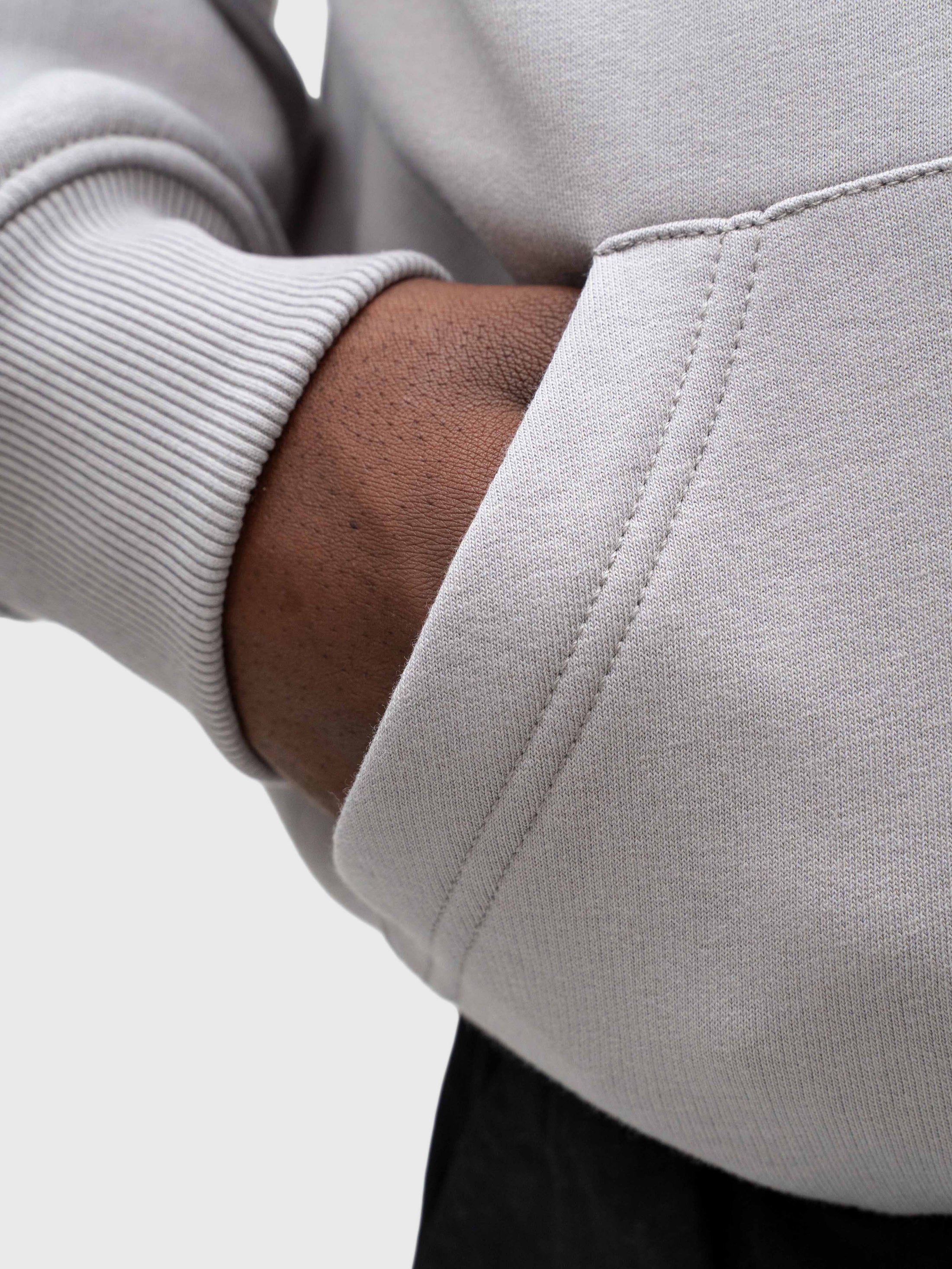 Confidence Hoodie - Neutral Grey/White