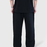 Logo Straight Sweatpants - Black/White
