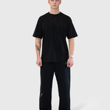 Confidence Straight Sweatpants - Black/White