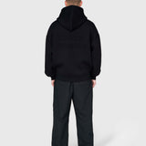 Scuba Embossed Zip Hoodie - Black