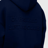 Scuba Embossed Zip Hoodie - Midnight Navy