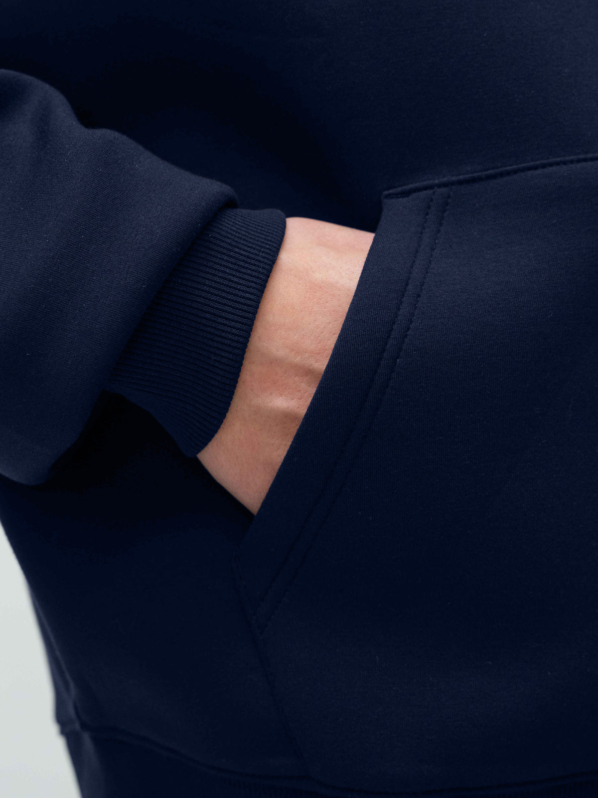 Scuba Embossed Zip Hoodie - Midnight Navy