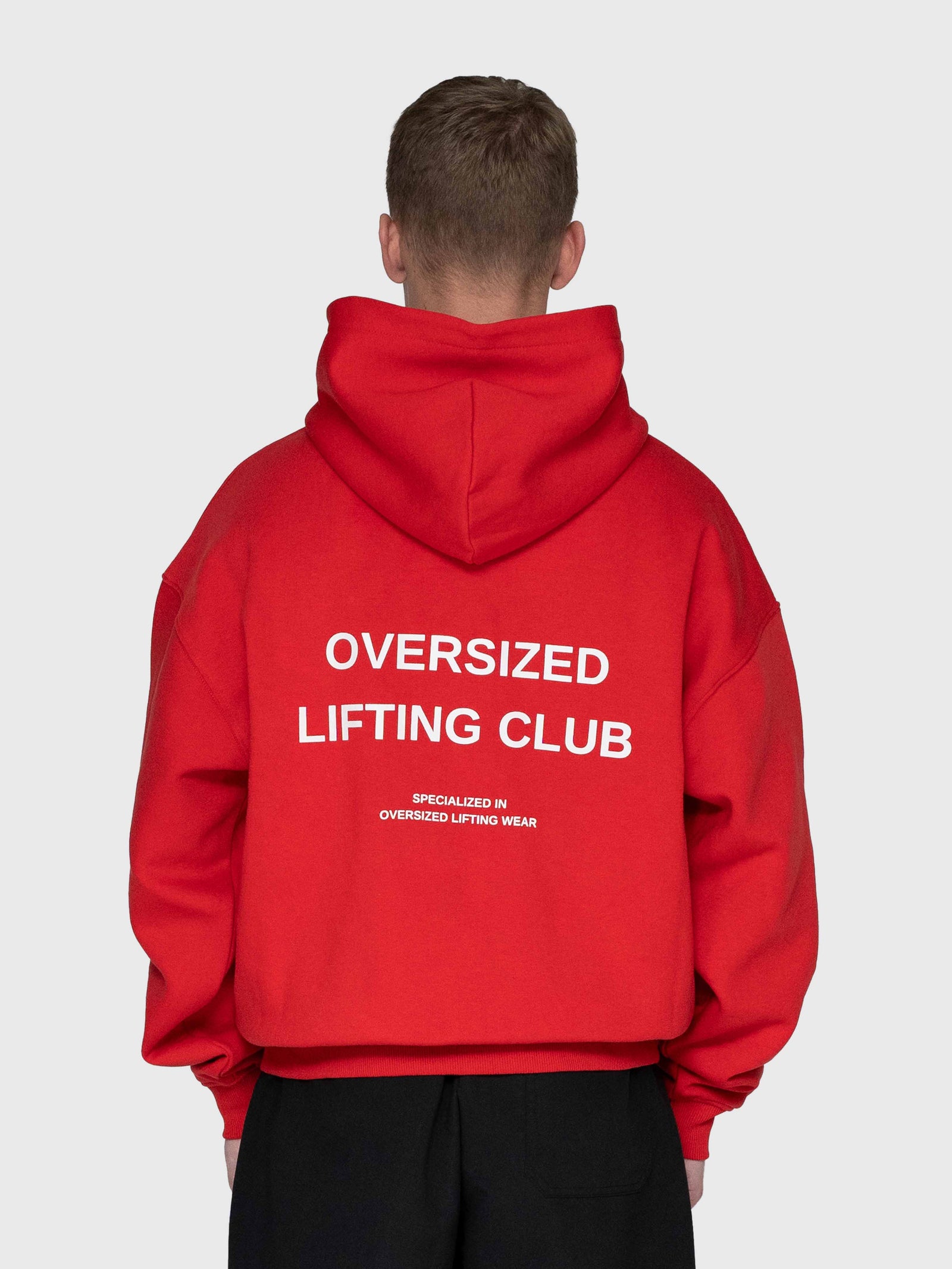Confidence Zip Hoodie - Red/White