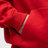 Confidence Zip Hoodie - Red/White