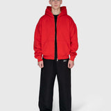 Confidence Zip Hoodie - Red/White