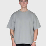 Interlock Stamina Box Tee - Neutral Grey/White