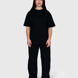 Logo Straight Sweatpants - Black/White
