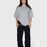 Interlock Stamina Box Tee - Neutral Grey/White