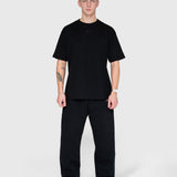 Logo Straight Sweatpants - Black/White
