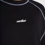 Contrast Raglan Long Sleeve - Black/White